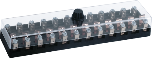 12 WAY  FUSE BOX WITH SCREW TERMINALS 
