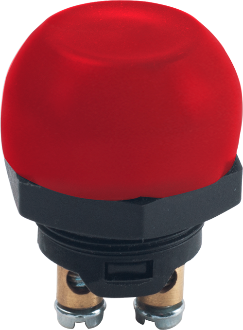  PLASTIC PUSH BUTTON M22X1 (SCREW TYPE WITH RED WATERPROOF COVER)