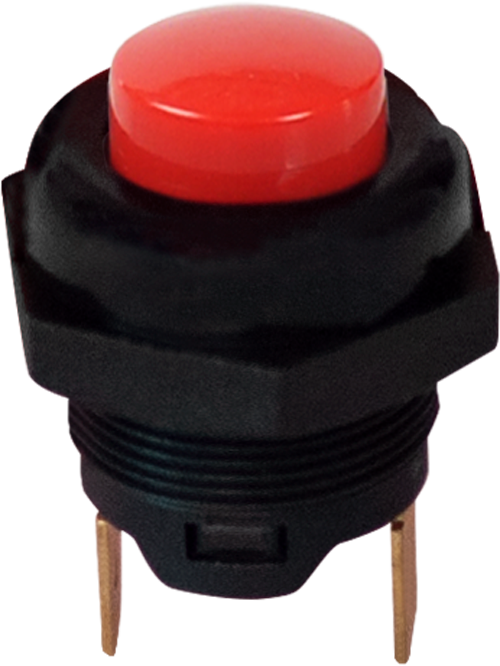 PLASTIC PUSH BUTTON M22X1 (TERMINAL TYPE,RED)